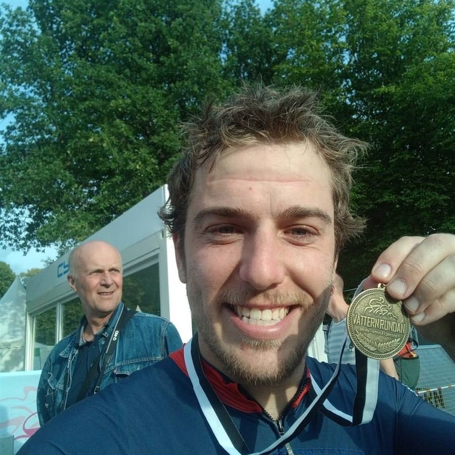 Vätternrundan 300km ride medal, 2018