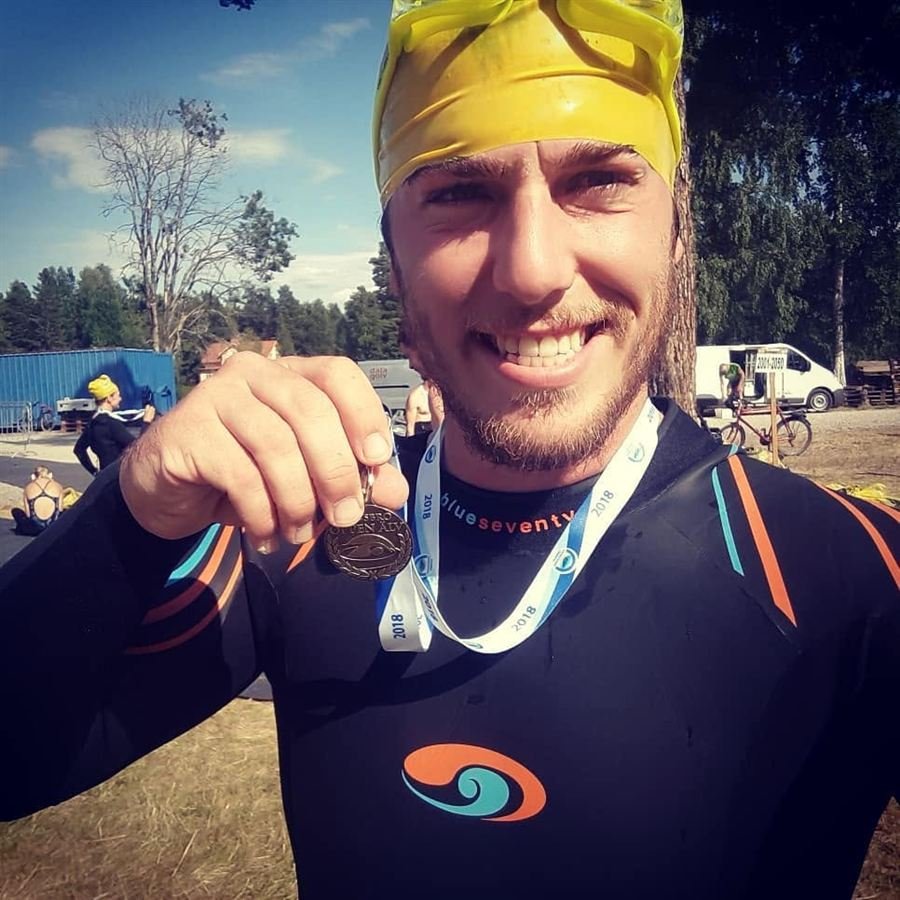 3km open water swim finish, 2018