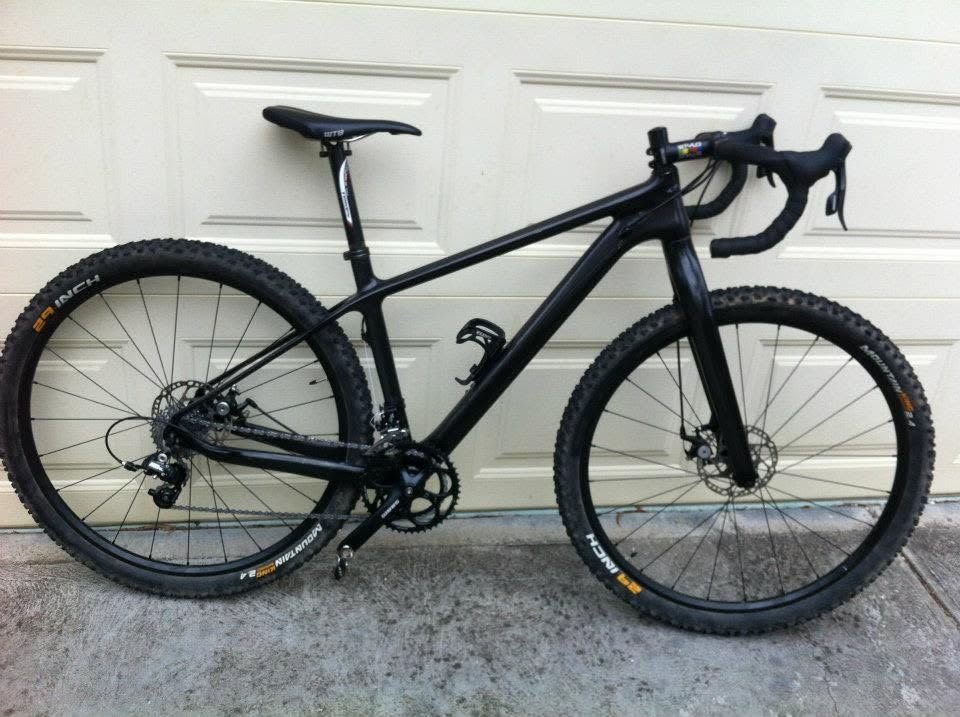 2012 drop-bar bike with 29 inch mountain bike tyres and disc brakes